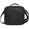 NERTHUS FIH 1490 Contenitore termico nero borsa porta alimenti interno isolante, facile da pulire, con manico e tracolla regolabile, ideale per lavoro e ufficio