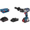 Bosch Professional 18V System Trapano-avvitatore a batteria GSB 18V-110 C (coppia di serraggio max. 110 Nm, incl. 2 batterie ProCore18V da 4.0Ah, caricabatteria GAL 18V-40, in L-BOXX 136)