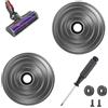 LbsAMP Accessori per Ruote V-Ball per Aspirapolvere Senza Fili Dyson V6 V7 V8 V10 V12 DC58 DC59 DC62 DC74 35W 50W Direct Drive Cleaner Head Wheels Ruote di Ricambio Dyson 968266-02 949852-05 con Viti