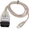 Dilwe Cavo Diagnostico K+DCAN Strumento Scanner OBD2 Interfaccia USB con Chipset FTDI FT232RL per 1 3 5 6 7 X Z Serie E87 E46 E83 E90 E39 E60 E61 E63 E64 E38 E65 E66 E66 E53 E85 E52