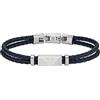 Emporio Armani Bracciale da uomo, Bracciale identificativo in acciaio inossidabile, Lunghezza: 196mm+15mm, Larghezza: 19mm, Altezza: 9mm, EGS2995040