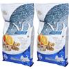 Farmina® N&D Ocean Cod, Spelt, Oats & Orange Adult Mini 2x7000 g Pellets
