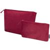 Set beauty case da 2 pezzi in velluto riciclato certificato GRS Swift personalizzate o neutre
