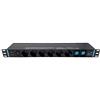 Infitronic - INSV1009-19 pollici Ciabatta elettrica 1U 14x + 1x IEC C13+ 2 x ricarica USB + 2 x protezione da sovratensione singola