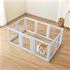 VEVOR Box per Parto di Cani Cuccioli 1930x1245x765mm, Recinto per Parto in Plastica per Cani Taglia Grande, Impermeabile con Finestre Trasparenti Serratura per Porta, Kit per Animali Domestici