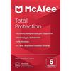 McAfee Total Protection 5 dispositivo 2025 12 mesi VPN sicura, software di sicurezza che include antivirus, gestore delle password, monitoraggio dell'identità Consegna postale