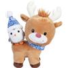 WDK Peluche renna e pinguino 24 cm