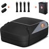 Sailnovo Borsa da tetto per box da tetto 15 cubico/430 l, impermeabile, 1000D, morbida borsa portabagagli con 4 ganci per porta, 6 cinghie rinforzate, per auto con/senza barre portatutto/portapacchi