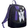 Seven Zaino Scuola Doppio Scomparto, MERCOLEDÌ ADDAMS Viola e Nero, Tasca Porta Borraccia, Bambine e ragazze, Scuola Elementare e Medie