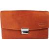 LEONARDO VERRELLI Portafoglio da cameriere unisex in vera pelle bovina, 17 x 10,5 x 4 cm, 3000499, cognac, 17 cm x 10,3 cm x 4,2 cm, Classico