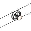 Paulmann CorDuo, punto luce per sistema di cavi per faretti, 94441, Cardan, massima CC 10 Watt, cavi estensibili, nero opaco, in plastica, GU 5,3, senza lampadine