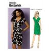 Butterick Patterns 6054A5 - Cartamodello per Vestito Donna, Taglie: UK 6-8 - 10-12 - 14 (EU 40-48)