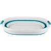 Beldray LA034816TQ Cestello pieghevole ovale - con manici in plastica durevoli, capacità 37L, Turchese, leggero, soluzione salvaspazio, cesto portabiancheria, bacinella pieghevole per il bucato