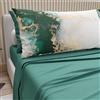 PETTI Artigiani Italiani - Lenzuola in Cotone con Federe in Stampa Digitale, Lenzuola Letto Singolo, Completo Letto Singolo, Ottanio, 100% Made in Italy