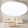 Cheerhom Lampada da soffitto a LED 32 W, Ø 30 cm, 1400 lm, IP44, lampada da bagno, soggiorno, cucina, corridoio, bianco neutro 6000 K, senza sfarfallio, alta trasmissione della luce, design moderno ultra