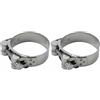cyclingcolors 2x Morsetto di Scarico Marmitta diametro 56-59mm larghezza 20mm Acciaio Inossidabile A2 AISI304 Fissaggio Tubo Collettore Silenziatore Moto Auto Ciclomotore Scooter
