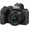 Nikon Z50II, NIKKOR Z DX 16-50 VR+Lexar SD128GB, Fotocamera Mirrorless, CMOS DX 20.9MP, Processore EXPEED7, Sistema AF, Mirino Elettronico EVF, LCD 3.2, Video 4K [Nital Card: 4 Anni di Garanzia]
