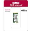 Transcend SSD interno MTS420S M.2 2242 SATA III 6 Gb/s da 480 GB, memoria 3D TLC NAND - TS480GMTS420S