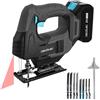 Cecotec Sega a gattuccio Batteria MultiCut 500 Vision Liberty. NEX21 V 2 Ah 21 V 21 V 0-2400 rpm, cambio mandrino senza chiave, laser guida, luce LED, 8 seghe e righello guida