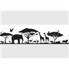 AG Design Bordura Autoadesiva Safari Monocromatico, AWB 8268 | Decorazione Impermeabile per Pareti, Mobili, Carte da Parati, Rivestimenti Murali, Pellicola | Larghezza 500 cm x Altezza 13,8 cm