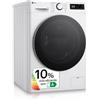 LG F4WR6010A1W - Lavatrice intelligente, 10 kg, AI Direct Drive, 1400 giri/min, carico frontale, Classificazione A, TurboWash 360°, vapore Steam, Serie 600, Bianco