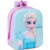 safta FROZEN 3D - Zaino da asilo 3D, adattabile al carrello, facile da pulire, ideale per bambini di diverse età, comodo e versatile, qualità e resistenza, 22 x 10 x 27 cm, Celeste/Rosa, M, Casual