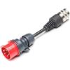 smart Juice Juice Connector, Spina CEE16 Rossa, Soluzione di Ricarica Auto Elettrica con Regolazione Automatica, Spine per Caricabatterie Auto, Compatibile con Il Juice Booster 2 e Il Juice Booster 3 Air Wallbox