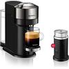 Nespresso Macchina da caffè Vertuo Next Deluxe ENV 120.CAE con montalatte, cromata