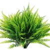 Coreland 8 pezzi artificiali di felce di Boston, cespugli, piante finte, arbusti vegetali, resistenti ai raggi UV, per casa, ufficio, giardino, decorazione per interni ed esterni