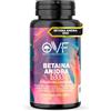 PARAFARMACIA, ORGANIC VITAMINS & FOOD OVF Betaina Anidra 1000 mg - Ideale per il Controllo Omocisteina, Salute Epatica e Cardiovascolare - 60 Capsule per mantenere il Benessere Metabolico