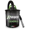 Ribimex Aspiracenere Elettrico Cenerill, con Filtro HEPA Lavabile, Bidone da 18 L, Potenza 1000 W, Ideale per Aspirare Ceneri Fredde da Stufe, Caminetti e Barbecue - PRCEN001