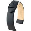 HIRSCH H HIRSCH Bracciale Toronto L - pelle di vitello italiana - classico/elegante - donna/uomo - nero - 20 mm
