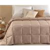 Caleffi Trapunta Matrimoniale in Raso Jacquard Art. Dorata - Beige, 2 Piazze