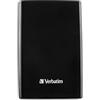 Verbatim Store 'n' Go Slim Portable SSD 1TB USB 3.2 Gen 1 SSD, fino a 5 Gbps con connettore USB-C e adattatore, software di backup nero, compatto, leggero e affidabile per Mac, PC, nero
