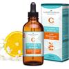 MARIPHARMA 100ml Siero Viso Vitamina C - Illuminante e Antiossidante con Acido Ialuronico, Aloe Vera e Vitamine E, Idratante e Rimpolpante Contorno Occhi MARIPHARMA