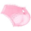 LittleForBig Slip unisex hipster in pizzo sissy mutandine in rete modellante per crossdresser transgender, Nero , XL