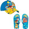 Paw Patrol Cappello Baseball e Infradito per Ragazzi, Set Estivi Design Bambino (Blu, Sistema Taglie Calzature EU, Bambino Piccolo (2-5 anni), Uomo, Numero (range), Media, 25, 26)