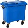 Adatto-M T766652 Contenitore rifiuti da esterno 4 ruote 770 litri BLU