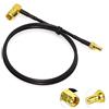 Eightwood DAB DAB+ Antenna Car Radio aerial Adattatore SMA a SMB Cavo RG174 50cm 1.6ft per Blaupunkt Beat TechniSat Pioneer Sony Kenwood Alpine DAB antenna
