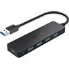 Aceele Hub USB 3.0 a 4 Porte Sdoppiatore USB con Porta Alimentazione Tipo C 5V3A, 5Gbps Adattatore Porte USB Multiple Per PC, Laptop, MacBook Pro/Air, Disco Rigido, Tastiera, ecc.