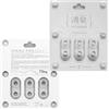 MOONDROP Cuscinetti a molla in silicone per ugelli di diametro da 4,8 mm a 6,4 mm, guida d'onda acustica + doppia struttura di supporto in silicone, 3 paia (M-3pairs)
