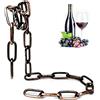 Murman Portabottiglie di Vino, Portabottiglie da Vino in Metallo, Design Galleggiante Catena A Maglie in Ferro Portabottiglie per Vino, Moderno Espositore per Vino per Cucina, Bar, Soggiorno, Sala da Pranzo