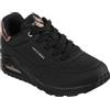 Skechers Uno - Golden Air, Sneakers Donna, Nero Shadow Black Gold, 35.5 EU