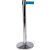 Adatto-M T103350 Colonna acciaio inox sistema divisorio nastro Blu 2 metri (confezione da 2 pezzi)