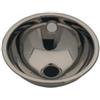 InoxLaser Sanitari LX1000 Lavabo sferico in acciaio inox scarico centrale