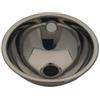 InoxLaser Sanitari LX1040 Lavabo sferico in acciaio inox scarico centrale