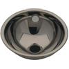 InoxLaser Sanitari LX1060 Lavabo sferico in acciaio inox scarico centrale