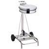 Adatto-M T601041 Portasacco mobile acciaio inox AISI 430 con coperchio e pedale