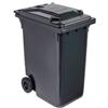 Adatto-M T766630 Contenitore rifiuti da esterno 2 ruote 360 litri GRIGIO