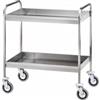 Forcar attrezzature per la ristorazione CA1396 Carrello acciaio inox da sbarazzo 2 vasche h65